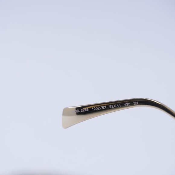 Versace VE2288 1002/6X Sunglasses Gold Square Frame, Violet Gradient Lenses - Picture 7 of 9